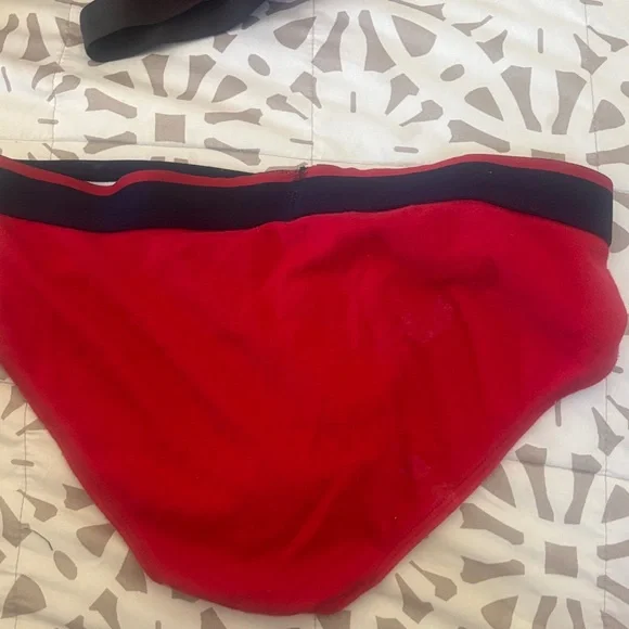 Papi Men's Red Briefs - Picture 3 of 3